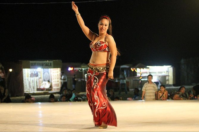 4X4 Dubai Desert Safari with BBQ dinner, Camels & Live Show - Belly dancing, tanoura, and falconry
