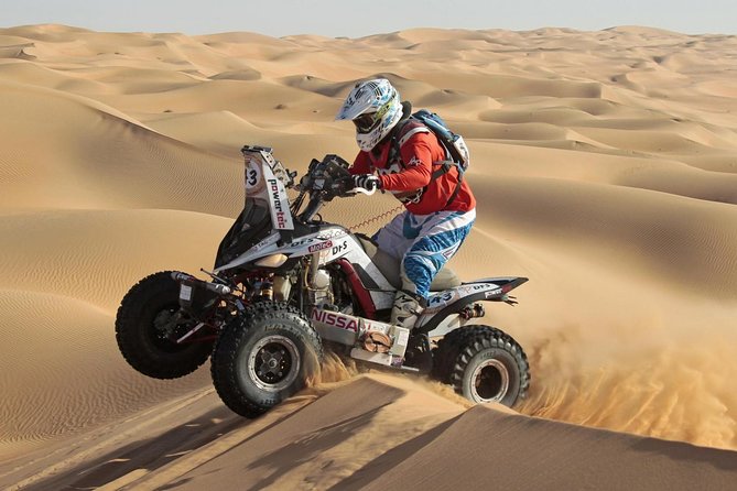4x4 Self-Drive Quad Bike Safari with Camel Riding - From Dubai hotel to open desert