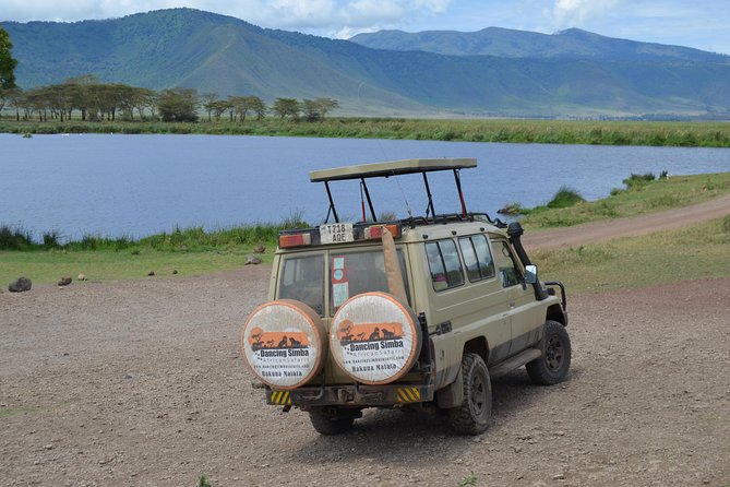 5days Tanzania Safari lodge and camping Serengeti, Tarangire & Ngorongoro Crater - The vehicle, guide, and six-person group
