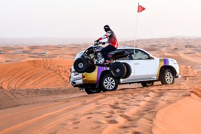 6-Hour Dubai Desert Dinner Safari with Dune Bashing & Camel Ride - Sandboarding and Optional Quad Biking