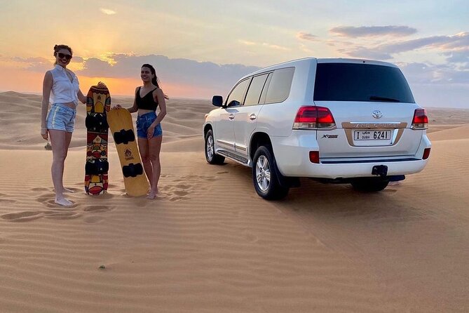 Abu Dhabi: 4-Hour Morning Safari with Camel Ride & Sand boarding - The 8:00 am Land Cruiser pickup