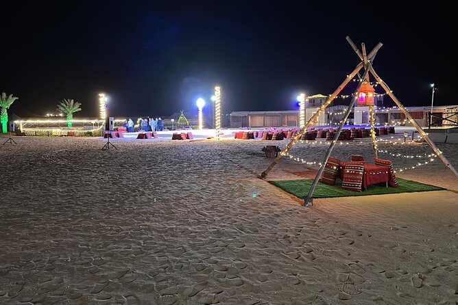Abu Dhabi: 4-Hour Morning Safari with Camel Ride & Sand boarding - Tea, coffee, and water at the camp
