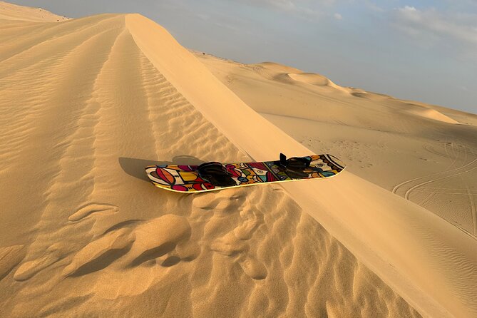 Abu Dhabi: 4x4 Desert Safari and Sandboarding. - Sandboarding and camp activities