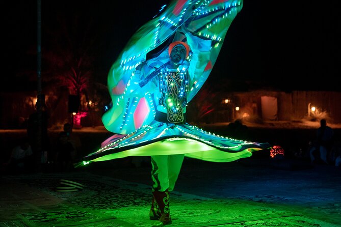 Abu Dhabi: 7-Hours Desert Safari with BBQ, Camel Ride & Sandboarding - BBQ dinner, vegetarian choices, and camp service
