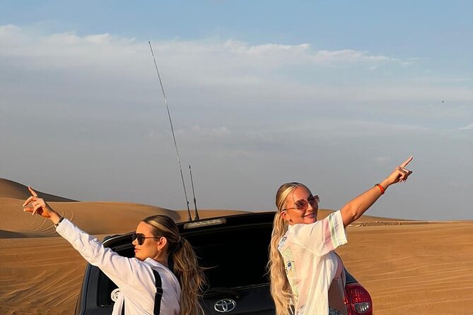 Abu Dhabi Desert Safari BBQ Dinner Live Shows Pick & Drop More - Dune bashing in a 4WD