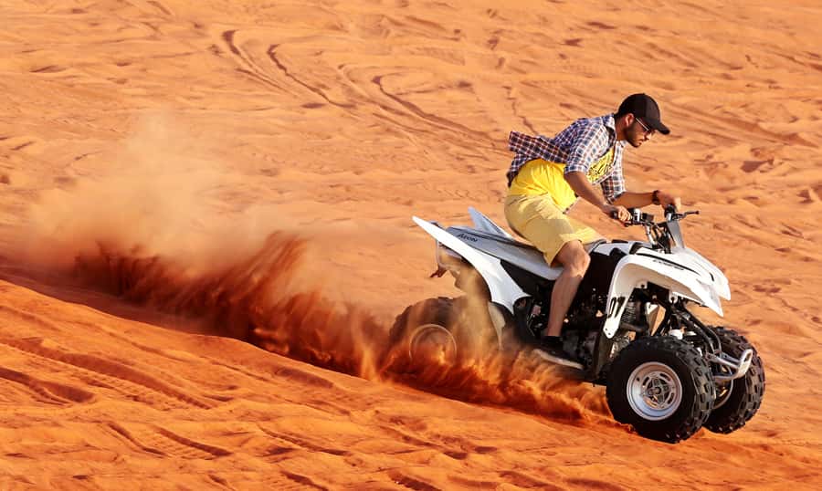 Abu Dhabi: Desert Safari, Quad Bike, Camels & Sandboarding - Clothing, food, and comfort advice