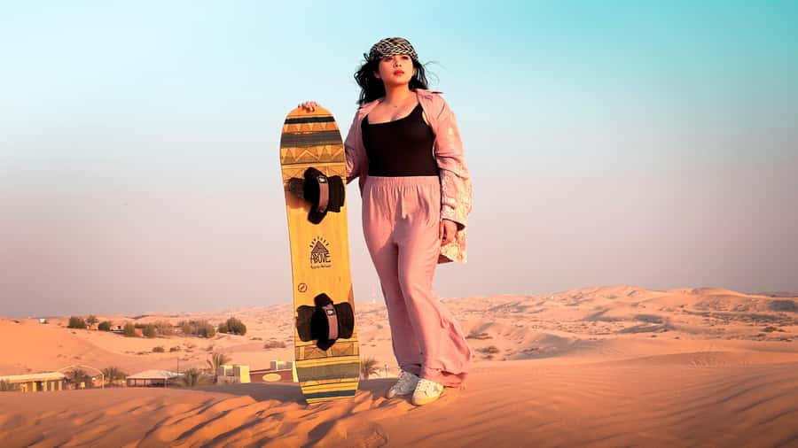 Abu Dhabi: Desert Safari with BBQ, Belly & Tannura Dance - Sunset photos and a slower desert mood
