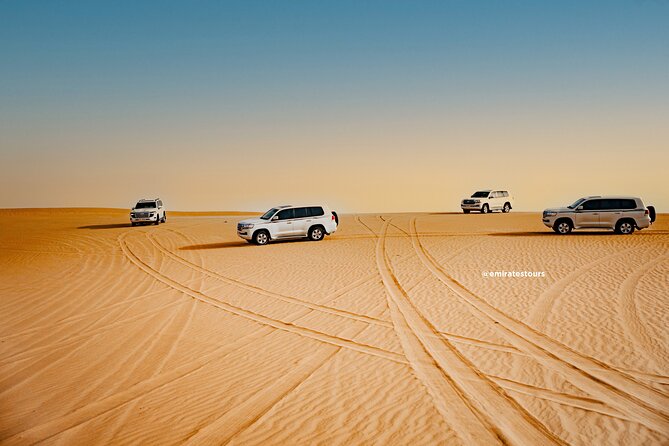 Abu Dhabi Evening Desert Safari BBQ, Camel Ride, Entertainments - Dune bashing: exciting, bumpy, and not for everyone
