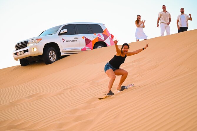 Abu Dhabi Evening Desert Safari - Private car Dune bashing & BBQ - Star gazing and the ride back to Abu Dhabi