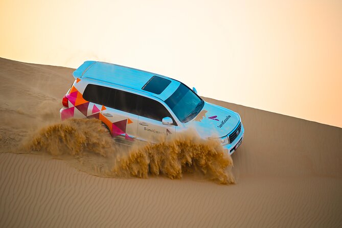 Abu Dhabi Evening Desert Safari - Private car Dune bashing & BBQ - What the Land Cruiser ride feels like