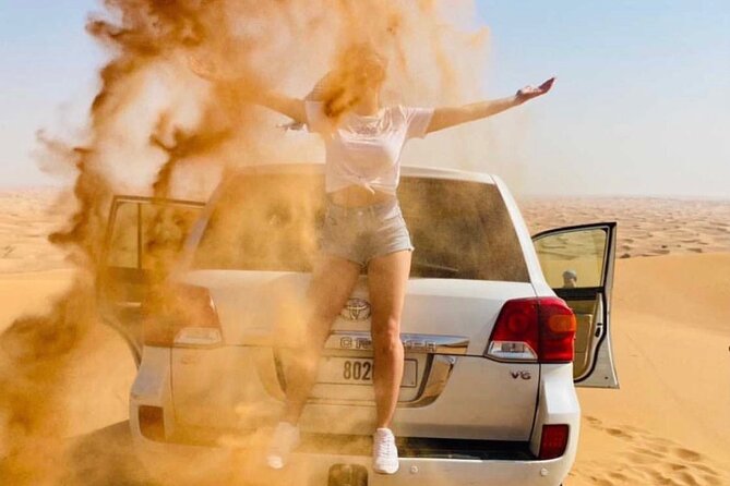 Abu Dhabi - Kids Friendly Morning Desert Safari - Sandboarding on the dunes