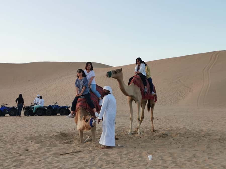 Abu Dhabi: Overnight Desert Safari - Camel riding, sandboarding, and the sunset stop