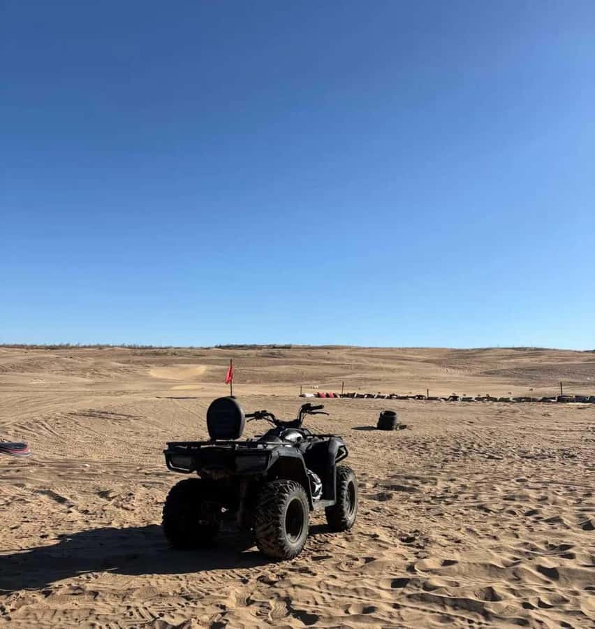 Agadir/Taghazout: Desert & Beach Safari Quad With Transfer - Beach riding and the sandboarding stop