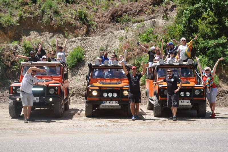 Alanya Jeep Safari: Dim Cave, River & Nature Adventure - The Land Rover ride and the famous water fights