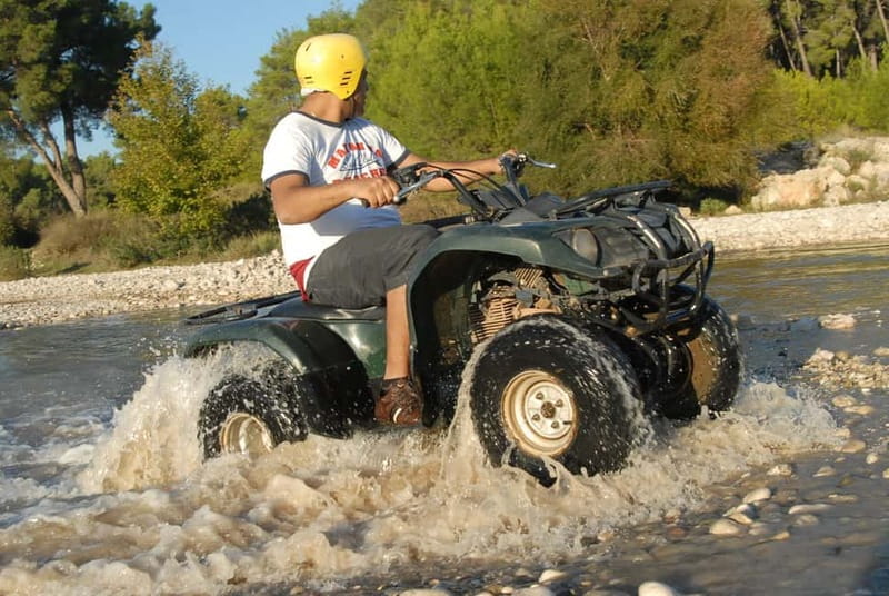 Alanya: Quad Safari Adventure with Hotel Transfers - Riding dirt tracks and sandy Taurus terrain