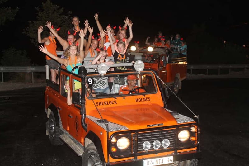 Alanya: Sunset Night Safari with Boat Trip with Dinner - Starting above Alanya at the I Love Alanya sign