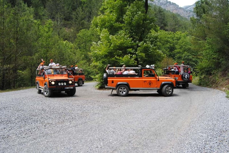 Alanya: Sunset Night Safari with Boat Trip with Dinner - The Land Rover ride through Alanya