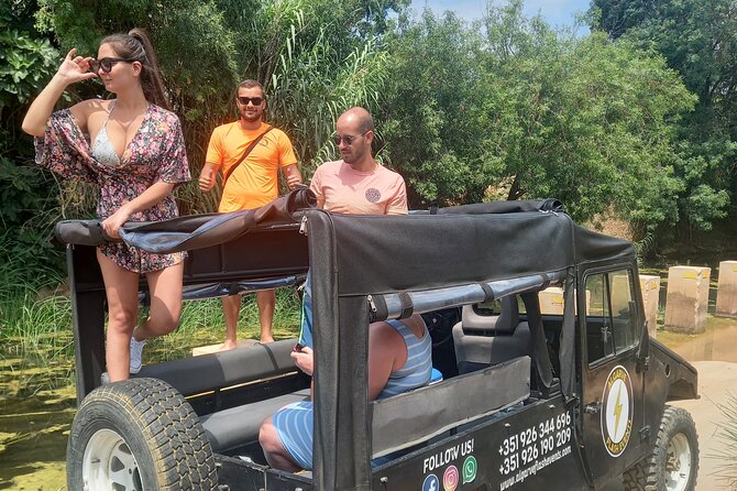 Albufeira Safari Tour with Waterfall<em>, Castle and Villages – Key Points to Know Before Booking’ /></p>
<ul>
<li><strong>A real open-air 4×4 ride:</strong> You get unobstructed views from the vehicle, but you also get more wind and sun than in a standard minibus.</li>
<li><strong>Three very different stops:</strong> Paderne brings medieval ruins and a Roman bridge, Alte offers village character, and Queda do Vigario provides time for a waterfall and possible wild swimming.</li>
<li><strong>Private and adjustable:</strong> Your group is the only group on the tour, with a custom itinerary and pace.</li>
<li><strong>Local tasting included:</strong> Honey, fruit jams, spirits, and liquors are part of the food and drink experience.</li>
<li><strong>Lunch is not included:</strong> You receive free time for lunch, so plan for that cost and schedule.</li>
<li><strong>Good value at $46.85 per person:</strong> The price covers private transport, a guide, tastings, photos, and a half-day route beyond Albufeira.</li>
</ul>
<h2>Why Leave Albufeira for the Hills?</h2>
<p>, Castle and Villages – Why Leave Albufeira for the Hills?’ /></p>
<p><p>Albufeira is easy to enjoy without a plan. You can spend the day near the water, wander the old center, and find a meal without much effort. This safari makes sense when you want to see a quieter side of the Algarve without arranging several separate trips.</p>
</p>
<p><p>The appeal is variety. In about four hours, you move from a castle and bridge to a traditional village, then to a waterfall where you have a longer break. That saves you the trouble of working out rural transport, parking, and directions on your own.</p>
</p>
<p><p>I also like the open-top 4×4 for this route. It gives you a better view than a closed vehicle, and it makes the journey itself part of the experience. You can look around as you travel instead of treating the road as dead time.</p>
</p>
<p><p>There is a practical tradeoff. An open vehicle leaves you exposed to the weather. The back seat may feel chilly or windy, and the tour may be affected by poor weather. A light jacket is a smart choice even when Albufeira feels warm at the start.</p>
</p>
<div class="twil" style="margin: 20px 0; padding: 15px 0;"><p>A few more safaris around Albufeira worth a look</p><ul style="margin: 10px 0; padding-left: 0; list-style: none;"><li style="margin: 0 0 12px 0; padding: 0 0 12px 0; border-bottom: 1px solid #F7EDDE; line-height: 1.4;"><a href="https://safaritourer.com/half-day-tour-with-jeep-safari-in-the-algarve-mountains/">Half Day Tour with Jeep Safari in the Algarve Mountains</a><br><span style="font-size: 0.82em; color: #555;"><span style="color: #C97F12;">★</span> 5.0 &nbsp;&middot;&nbsp; 745 reviews</span></li><li style="margin: 0 0 12px 0; padding: 0 0 12px 0; border-bottom: 1px solid #F7EDDE; line-height: 1.4;"><a href="https://safaritourer.com/half-day-algarve-countryside-and-villages-jeep-safari/">Half-Day Algarve Countryside and Villages Jeep Safari</a><br><span style="font-size: 0.82em; color: #555;"><span style="color: #C97F12;">★</span> 5.0 &nbsp;&middot;&nbsp; 598 reviews</span></li><li style="margin: 0; padding: 0; border-bottom: none; line-height: 1.4;"><a href="https://safaritourer.com/full-day-jeep-safari-in-algarve/">Full Day Jeep Safari in Algarve</a><br><span style="font-size: 0.82em; color: #555;"><span style="color: #C97F12;">★</span> 5.0 &nbsp;&middot;&nbsp; 285 reviews</span></li></ul></div><h2>A Private Tour With Room to Set the Pace</h2>
<p><img width="670" height="446" decoding="async" src=