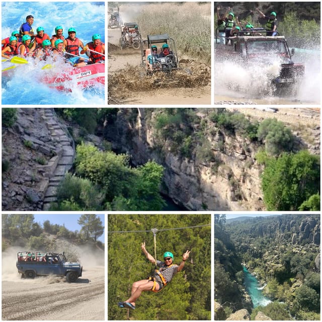 Antalya: Rafting Jeep Buggy&Quad Safari zipline canyon visit - Quad or buggy riding on rough tracks