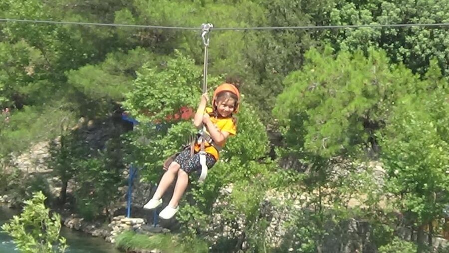 Antalya:Rafting,Jeep&Buggy Safari,Zipline,Lunch wCanyonVisit - Ziplining over the forest