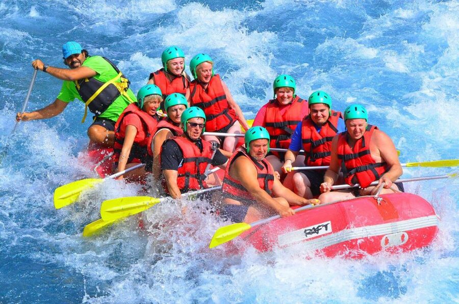 Antalya:Rafting,Jeep&Buggy Safari,Zipline,Lunch wCanyonVisit - Preparing for 14 kilometers of rafting
