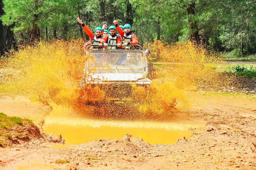 Antalya: Ziplining, Rafting, Jeep Tour & Quad Safari w/Lunch - What the $26 price really covers