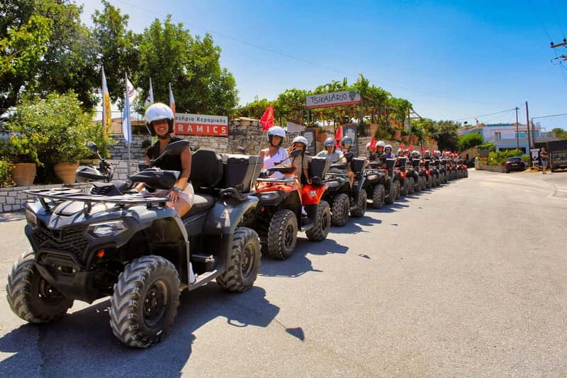 Bali Rethymno Panormo half day quad safari adventure - The equipment, snack, and photo service