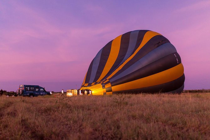 Balloon Safari & Bush Breakfast in Serengeti - Miracle Experience - Landing, champagne, and the first taste of celebration