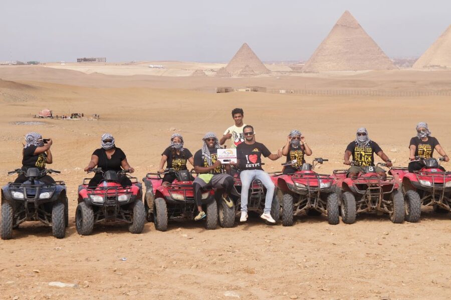 Cairo: Giza Pyramids Tour with Quad Bike Safari & Camel Ride - What the day feels like in practice