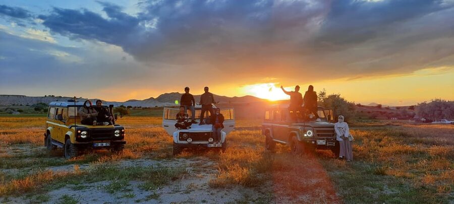 Cappadocia: Private Sunset, Sunrise & Day Jeep Safari Tour - The final champagne-style toast