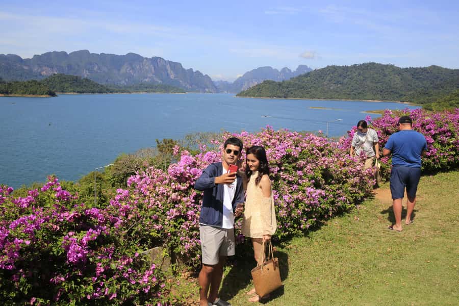 Cheow Larn Lake - Hiking - Cave Explore - Wildlife Safari - The 1.5-hour drive from Khao Lak