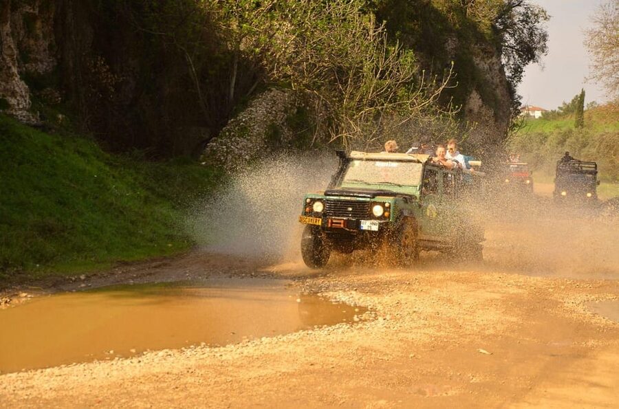 City of Side: Jeep Safari & Green Lake Boat Trip with Lunch - Manavgat Waterfall as the final stop