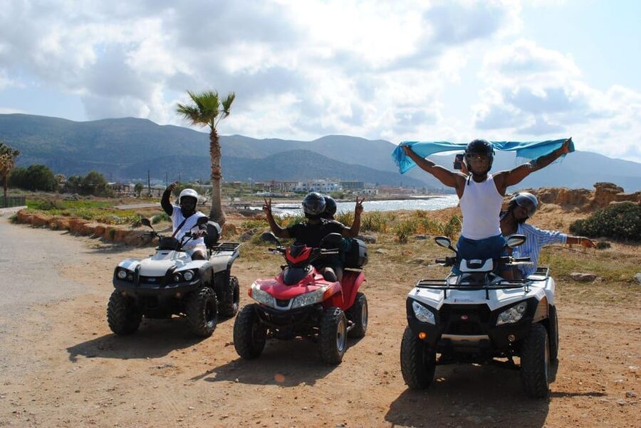 Crete: Off-Road Quad Safari Evening Tour with Hotel Transfer - Vrachasi and the road to St. George Selinari