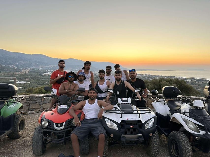 Crete: Off-Road Quad Safari Evening Tour with Hotel Transfer - Pickup from the resort area