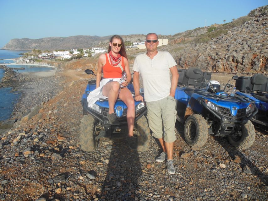 Crete: Quad Safari with Monastery, Malia Palace and Lunch - Getting comfortable on the 520cc quad