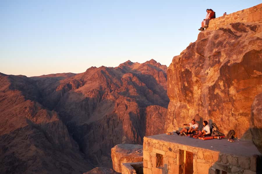 Dahab Safari from Sharm El-Sheikh: Canyon Salama & Blue Hole - Bedouin lunch with mountain and sea views