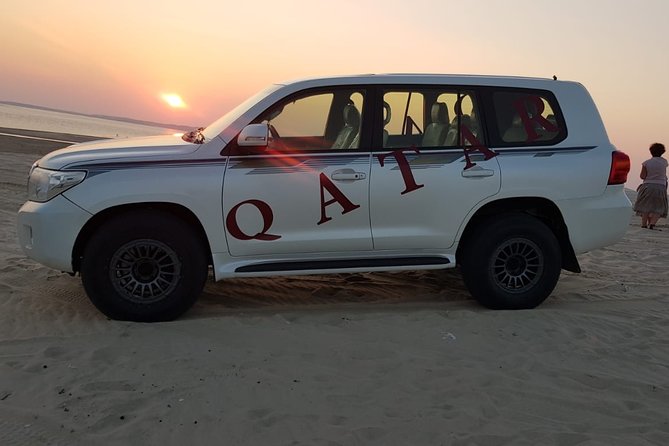 Desert Safari Adventure 4 hours from Doha with Pickup - Reaching the Inland Sea at sunset