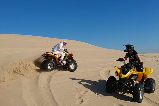 Desert Safari Adventure 4 hours from Doha with Pickup - A camel ride, falcon, or quad bike?