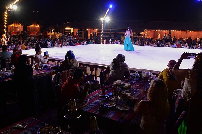Desert Safari, City Tour & Dhow Cruise in Marina Enjoy In Dubai - Barbecue dinner, camp comfort, and what to expect