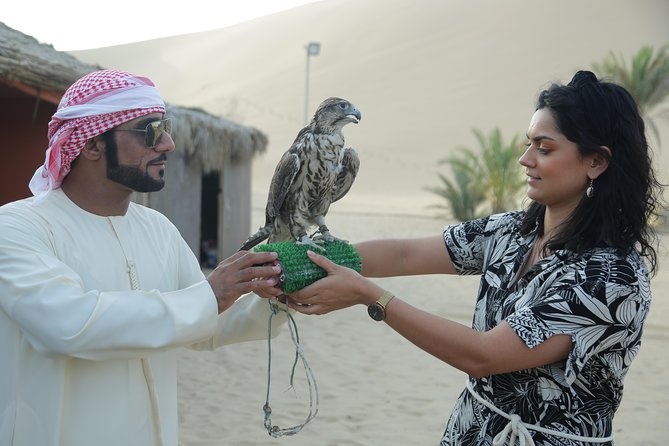 Desert Safari Dubai Sand Bashing, Camel Ride, Shows, Live BBQ - BBQ dinner with vegetarian and non-vegetarian choices