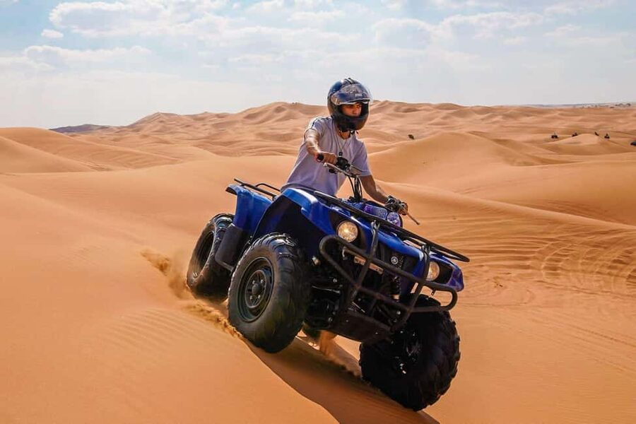 Desert Safari Dubai with Camel Ride, Sandboarding & Dinner - The drive from Dubai to the Lahbab Desert