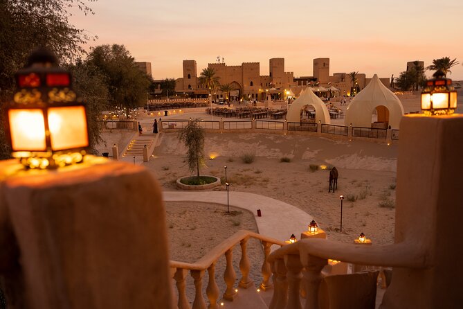 Desert Safari: Luxury Fortress Dinner, Camel Ride & Dune Bashing - Camel, Horse and Falcon Activities