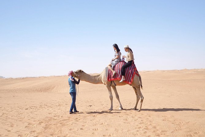 Desert Safari Morning with Camel Ride and Sand Boarding - Reaching the high dune for sunrise photos