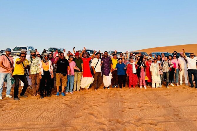 Desert Safari with Dune bashing BBQ Dinner and More Activities - Sandboarding and the Camel Ride