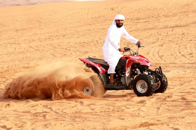 Desert Thrills: Evening Safari with Quad Bike & Camp Activities - The 4WD pickup sets the tone
