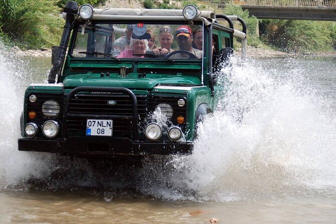 Discover the Taurus Mountains with Alanya Jeep Safari Tour - The pool, yellow slide, and lunch stop