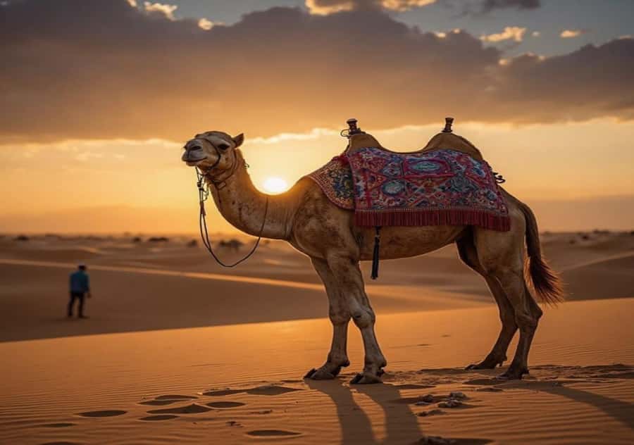 Doha Adventure Quad Bike Safari, Camel Ride & Refreshments - A Slower Camel Trek After the Engines