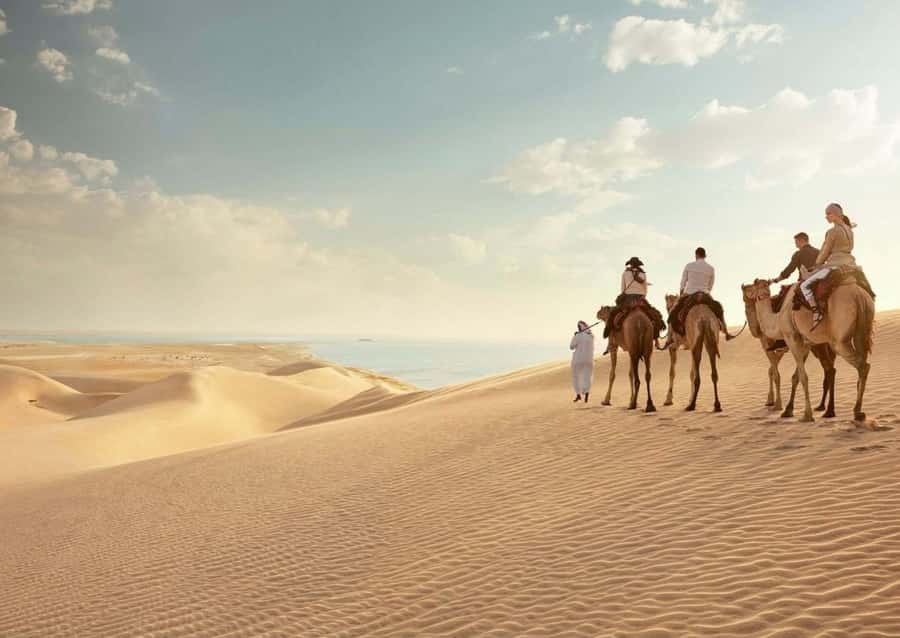 Doha: Budget Friendly Desert Safari,CamelRide & Sandboarding - Bedouin-style camps and Arabic tea