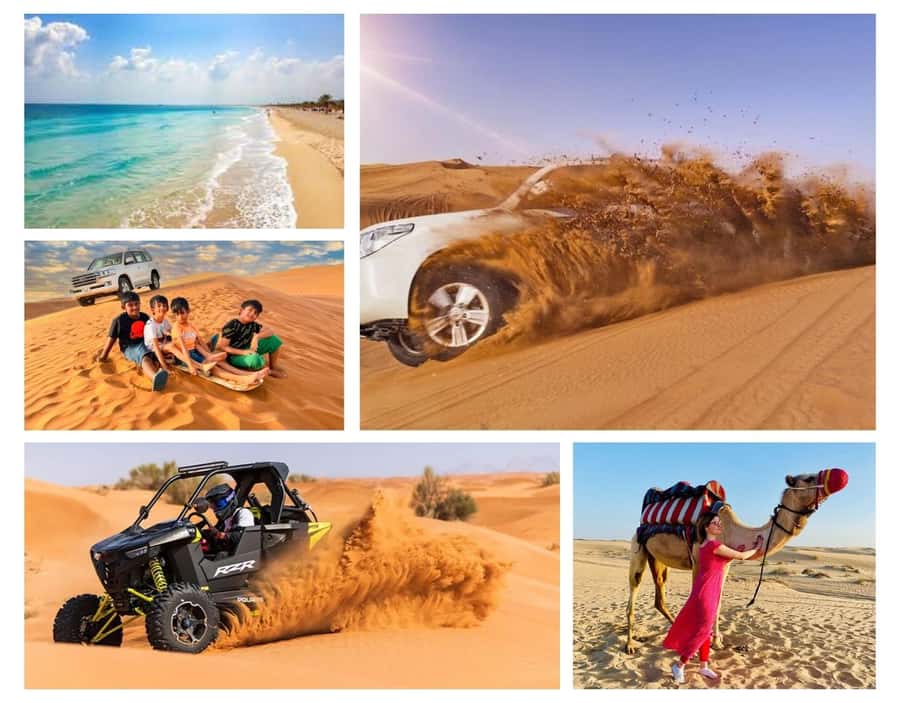 Doha: Budget Friendly Desert Safari,CamelRide & Sandboarding - Getting into the dunes in a 4x4