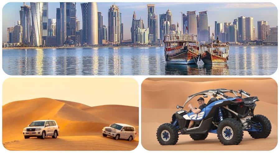 Doha: Combo City Tour and Desert Safari with Camel Ride - The National Museum offers a useful cultural pause